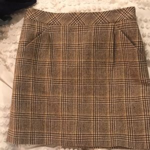 Jcrew lined mini plaid skirt size 2